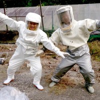 ハチ退治