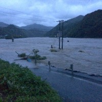 四万十川増水