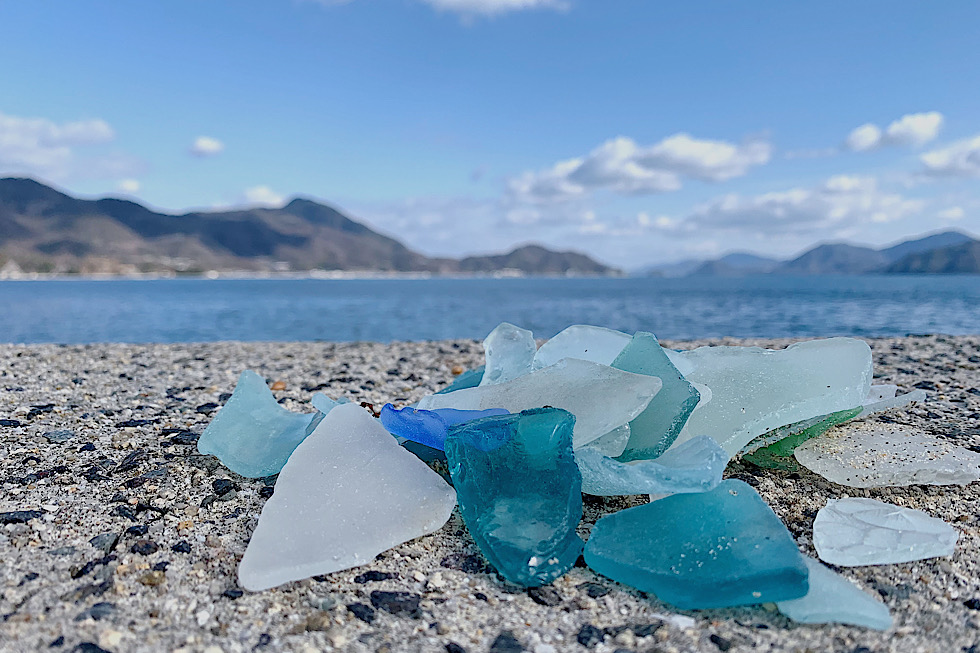 浜辺のシーグラス