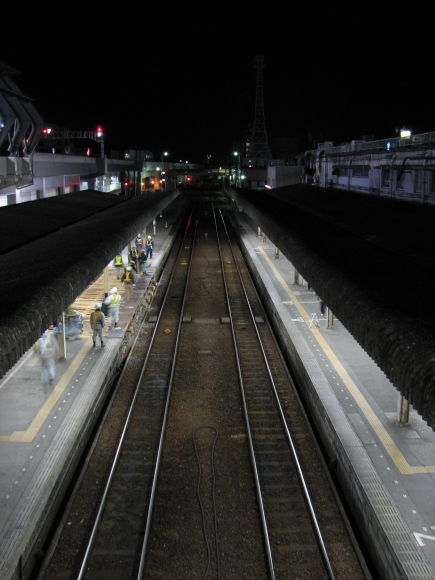旧高知駅の線路