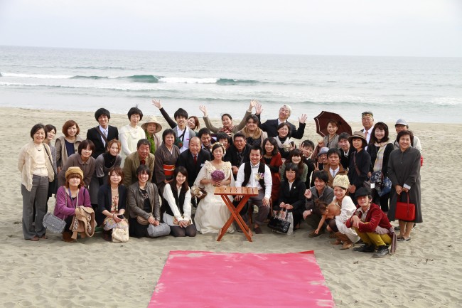 砂浜結婚式