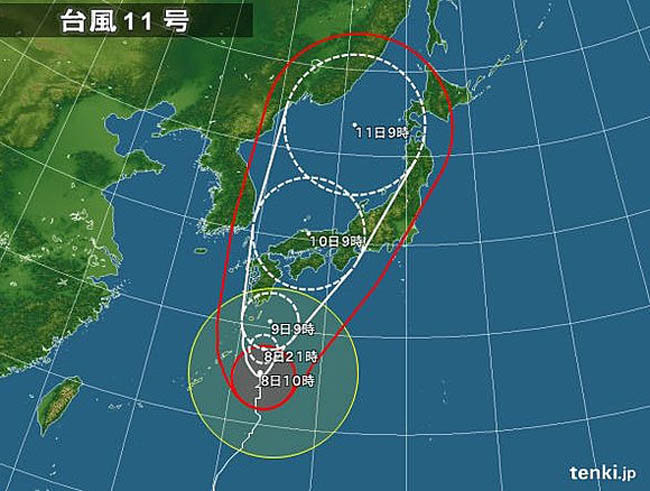 台風11号