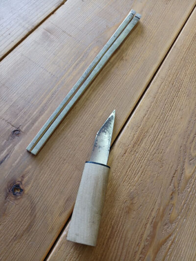 小刀と竹